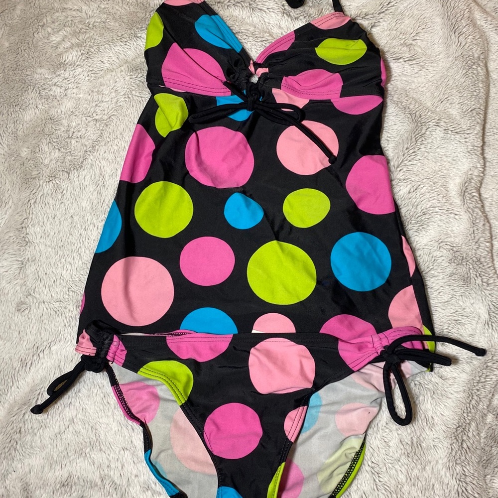 vintage polka dot cute bathing suit.